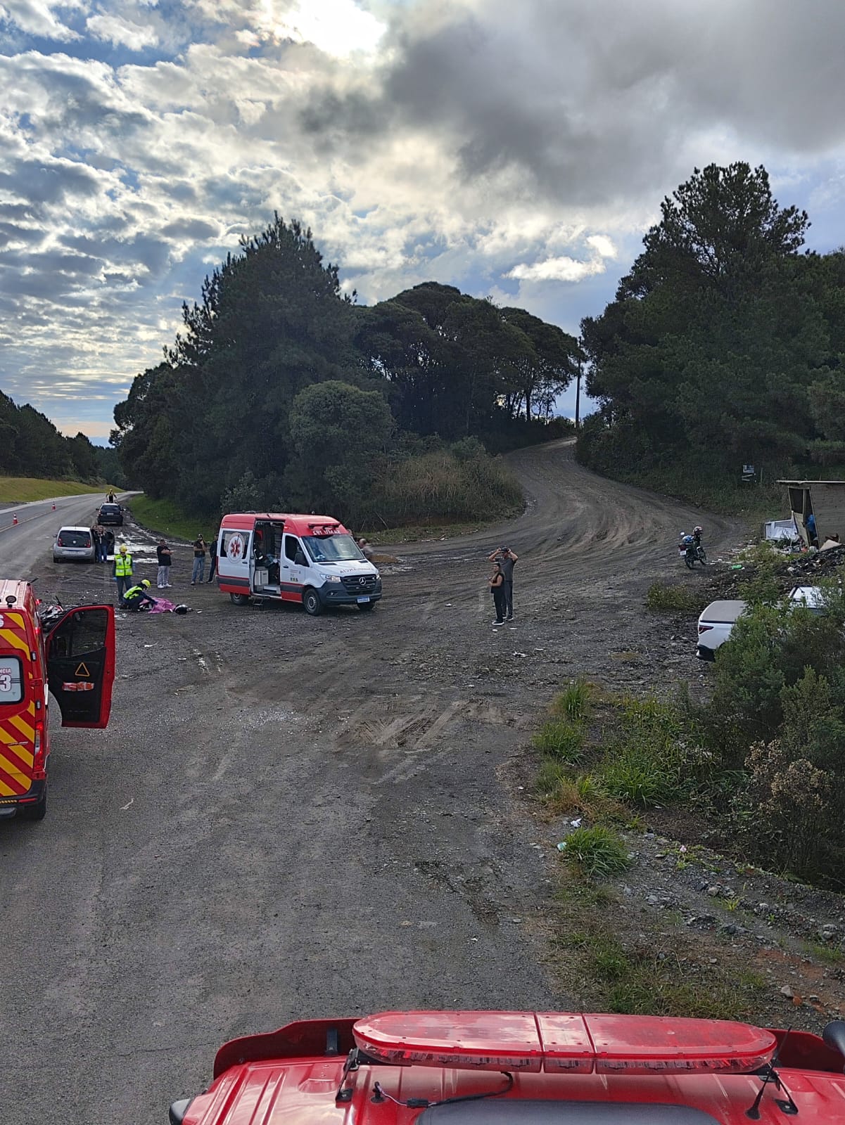 Motociclista morre após colisão com caminhonete na BR-282 em Bom Retiro